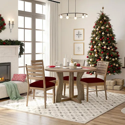Miniatura 8 de Smiry - Fundas de asiento de terciopelo para sillas de comedor, juego de 4, ajuste elástico, extraíbles, lavables, protectores de cojín de asiento