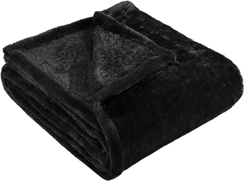 Miniatura 23 de Superior Manta Clásica de Forro Polar Sólido, Gruesa, Acogedora, Mantas Cálidas, Ropa de Cama y Manta de Sofá de Felpa Suave Aterciopelada, Linda