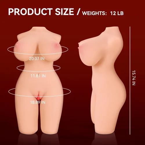Miniatura 7 de Muñeca sexual femenina realista de 11 libras para hombres, juguetes para adultos para hombres con pechos enormes suaves y trasero regordete