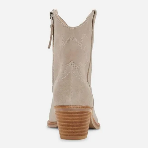 Miniatura 6 de Coutgo Botines vaqueros para mujer, estilo vaquero, con punta puntiaguda, tacón grueso, para fiesta
