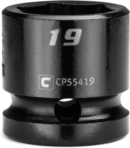 Miniatura 15 de Capri Tools - Llave de vaso de impacto corto de 27 mm, 1/2 pulg. de conducción, 6 puntos, métrica