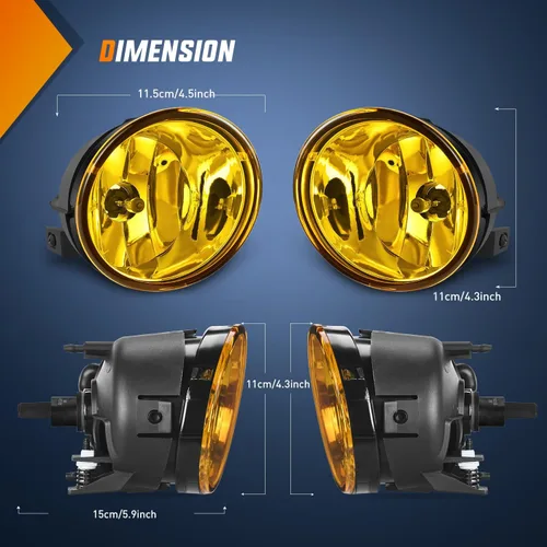 Miniatura 7 de Nilight Conjunto de luz antiniebla compatible con Nissan Armada 2005 2006 2007 2004 2005 2006 2007 2008 2009 2010 2011 2012 2013 2014 2015 Titan