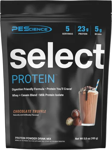 Miniatura 12 de PEScience Select Protein Powder, mezcla de suero y caseína, proteína limpia en polvo para mujeres y hombres, baja en calorías, baja