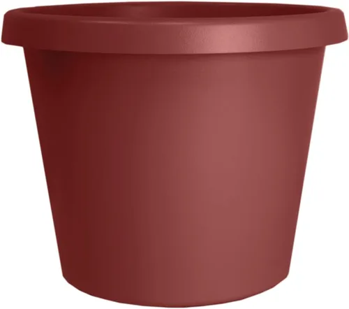Miniatura 24 de The HC Companies Maceta redonda de plástico Prima con borde enrollado - Maceta para flores ligera y resistente a los rayos UV para hierbas y más