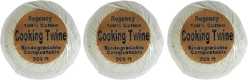 Miniatura 9 de Regency Wraps Carniceros - Bola de cordel para cocinar, hecha de algodón natural pesado para pavos y preparación de carne para asar, bola de 200