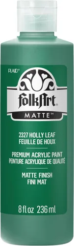 FolkArt Pintura acrílica, 8oz, hoja de acebo