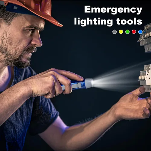 Miniatura 5 de Linterna de manivela de mano de 20 piezas, 3 linternas LED, mini lámpara translúcida, sin batería, linterna de mano, potente herramienta