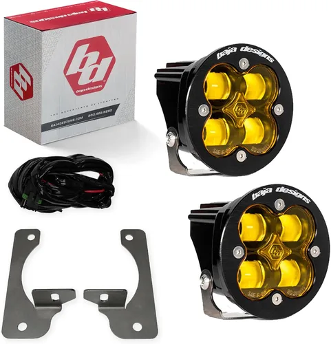 Miniatura 13 de Kit de luces LED de niebla de bolsillo Baja Designs Squadron-R SAE compatible con Jeep Gladiator 2020-22; Wrangler JL 2018-22 parachoques OEM