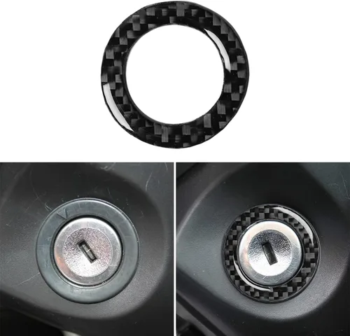 Miniatura 10 de NVCNX Fibra de Carbono Compatible con Ford Mustang GT Shelby 2010-2014 2011 2012 2013 Consola Central del Coche Transmisión Automática Caja