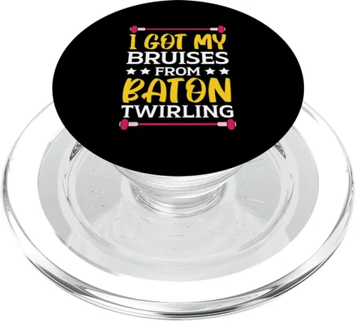 Miniatura 8 de I Got My Moretes From Baton Twirling Gymnast Majorette PopSockets Swappable PopGrip
