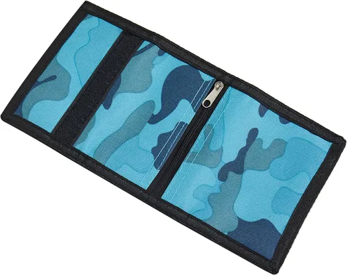 Miniatura 4 de Billetera, carteras de lona para deportes al aire libre para niños, bonita cartera con cremallera para niños, cartera de bolsillo frontal