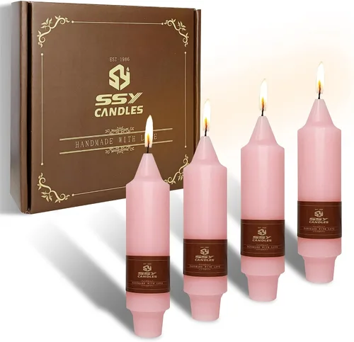 Miniatura 31 de Candelabros de Velas Cónicas Negras, Velas Cónicas Cortas de 5 pulgadas, Candelabros de Velas de Halloween Sin Goteo para Decoración de Navidad
