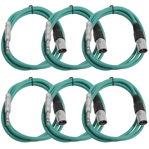 Miniatura 12 de Seismic Audio SATRXL-M2Black6 - Cable de conexión XLR macho a TRS de 2 pies, color negro