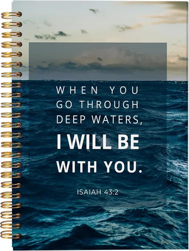 Miniatura 39 de VNWEK Escritura de la Biblia Mateo 5:3-16 Bendito es el pobre en espíritu Huellas de Dios Cuaderno de espiral con diario de 5.5 x 8.3 pulgadas
