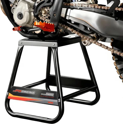 JFG RACING Soporte de motocicleta desmontable para motocross, universal, antideslizante, mantenimiento para la mayoría de motocicletas, color negro