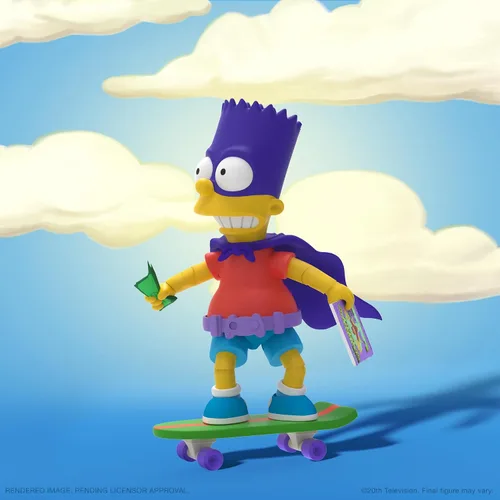 Miniatura 4 de Super7 Ultimates The Simpsons Bartman - Figura de acción de Los Simpson de 7 pulgadas con accesorios, colección clásica de programas de televisión