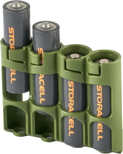 Miniatura 2 de Soporte para 12 baterías Storacell, AA Powerpax, color amarillo.