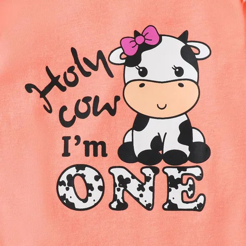 Miniatura 11 de Traje de primer cumpleaños para niña - Holy Cow I'm One