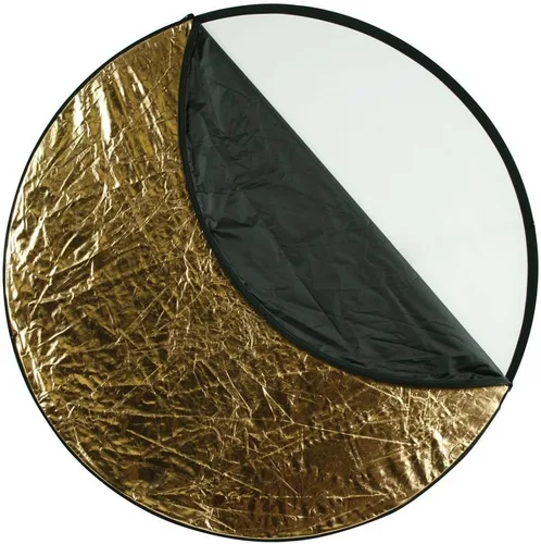 Westcott Reflector plegable 5 en 1 con superficie dorada (50") para fotografía y video. Incluye estuche de transporte