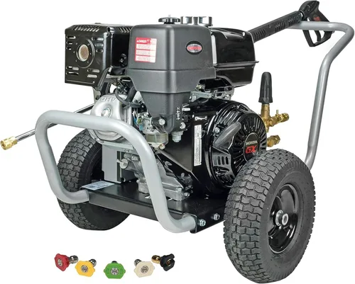 Miniatura 14 de Simpson Cleaning Lavadora a presión de gas de 4400 PSI, lavadora a presión de 4.0 GPM para uso comercial, motor CRX, manguera trenzada de acero
