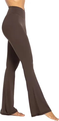 Miniatura 4 de Sunzel - Leggings acampanados, pantalones de yoga cruzados con control de abdomen, cintura alta y piernas anchas