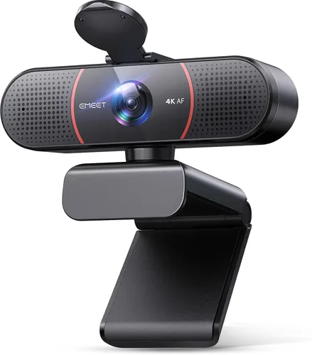 Miniatura 12 de Cámara web EMEET C960 con trípode, cámara web 1080P con micrófono, trípode mini de altura ajustable, cámara web C960 con cubierta de privacidad