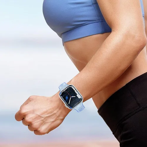 Miniatura 5 de Glitter Diamond Jelly Clear Sport Band Compatible with Apple Watch 45mm 44mm 42mm 41mm 40mm 38mm, iWatch SE2 SE Series 8/7/6/5/4/3/2/1,Waterproof