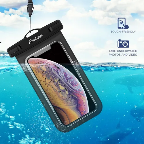 Miniatura 5 de ProCase Paquete de 2 fundas impermeables para teléfono, bolsa seca universal subacuática de 7 pulgadas para iPhone 17 Air 16 15 14 13 Pro Plus Max