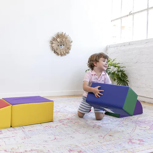 Miniatura 10 de ECR4Kids SoftZone - Juego de trepar y gatear, bloques de construcción, surtido, 5 piezas