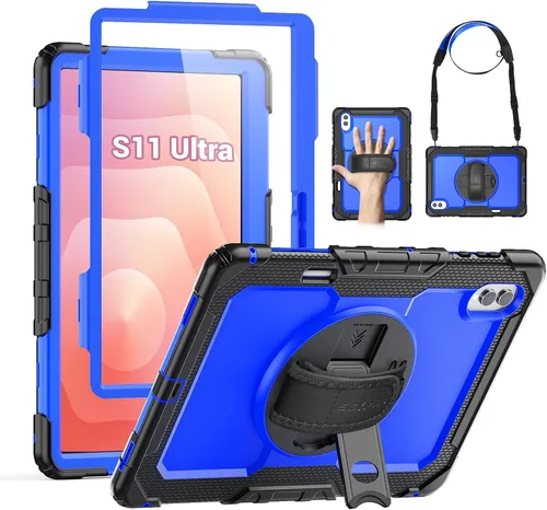 Miniatura 22 de SEYMAC - Funda protectora resistente a prueba de golpes para Samsung Galaxy Tab S6 Lite de 10.4 pulgadas 2024/2022/2020 (SM-P620/P610/P615), Negro