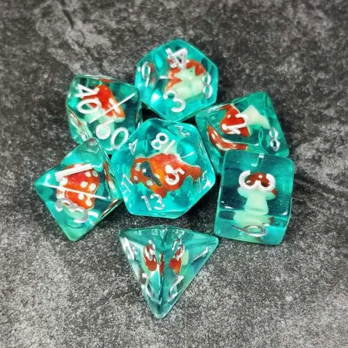 Miniatura 24 de Sage's Portal Familiars and Reagents - Juego de dados de resina para DND, juego de dados poliédricos para Dungeons and Dragons RPG de mesa TTRPG