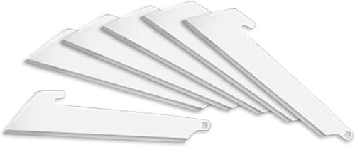 Miniatura 4 de OUTDOOR EDGE Paquete de 6 piezas de repuesto de cuchilla RazorSafe de 3.0 pulgadas, borde de corte 3X, acabado a mano afilado