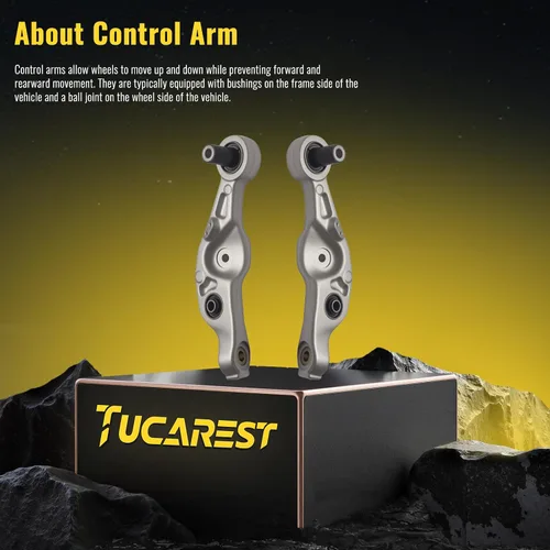 Miniatura 3 de TUCAREST 2 piezas K642208 K642988 (solo para RWD) izquierda derecha delantera inferior trasera brazo de control compatible con Le-xus