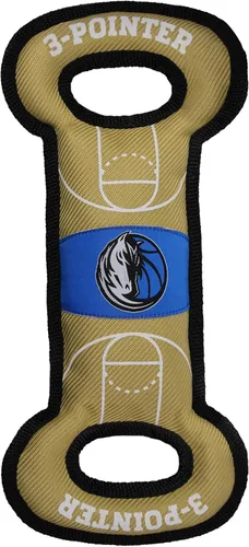 Miniatura 6 de Pets First NBA Atlanta Hawks Field Toy - Juguete de nailon resistente para mascotas con costuras de doble ribete y chirriador interior, talla única