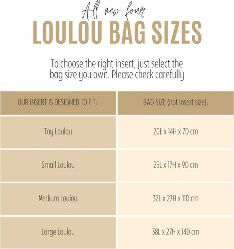 Miniatura 2 de Divitize Premium Purse Organizer fits Loulou Small Organizer Insert, Loulou Toy Bag Organizer, Medium Loulou Organizer, FULL Set of 2 Handmade 2mm