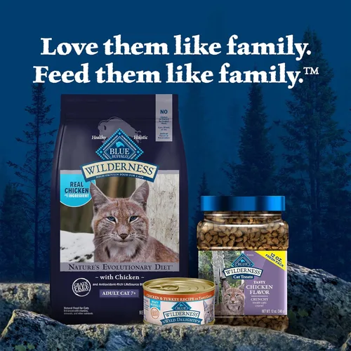 Miniatura 9 de Blue Buffalo Alimento para gatos maduros, receta de pollo natural Wilderness Natural, alimento seco para gatos mayores, bolsa de 5 libras