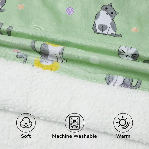 Miniatura 2 de Zando Manta con Capucha Ponible Manta para Niños y Adultos Manta Cómoda con Capucha Sudadera de Gran Tamaño Sherpa Forro Polar