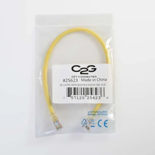 Miniatura 139 de C2G 24494 Cable cruzado Cat5e - Cable de conexión de red sin blindaje sin arranque, naranja (3 pies, 3.0 ft)