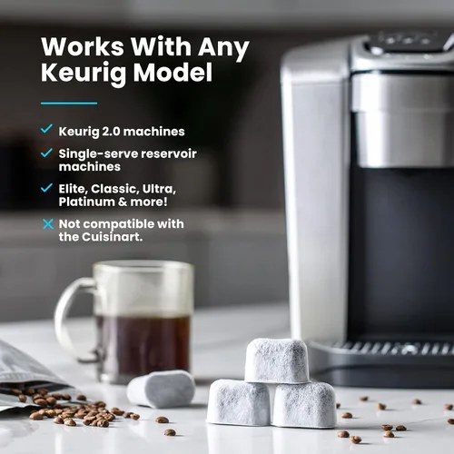 Miniatura 3 de Filtros de agua de K&J compatibles con Keurig, paquete de 12, ajuste universal (no Cuisinart), filtros compatibles con Keurig, filtros de agua