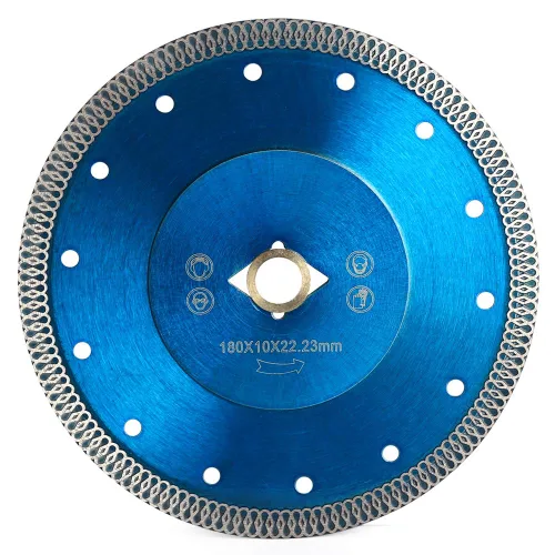 Miniatura 9 de 10" Hoja de sierra de diamante súper delgada de porcelana para azulejos de cerámica, corte húmedo o seco para granito, mármol, azulejos de cerámica