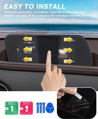 Miniatura 6 de Karltys Protector de pantalla mejorado de 2 piezas para Mazda 3/CX-30 2019-2025 2026 de 8.8 pulgadas [sin reflejos ni huellas dactilares]