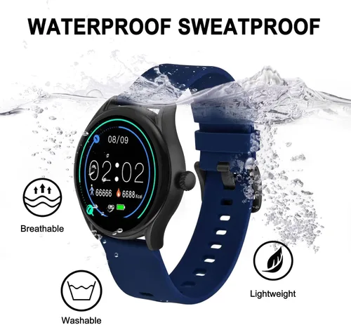 Miniatura 18 de BISONSTRAP Correas de reloj de silicona, correas de reloj delgadas con liberación rápida, 0.787 in, negro con hebilla negra
