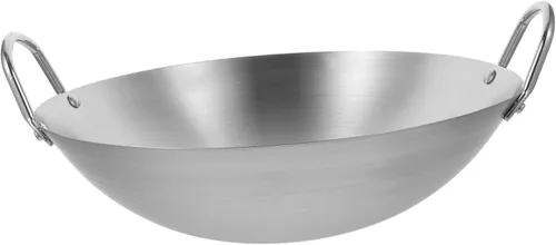 Zerodeko Sartén multiusos Wok gruesa de acero inoxidable fácil de limpiar inducción de gas eléctrico cocina cocina