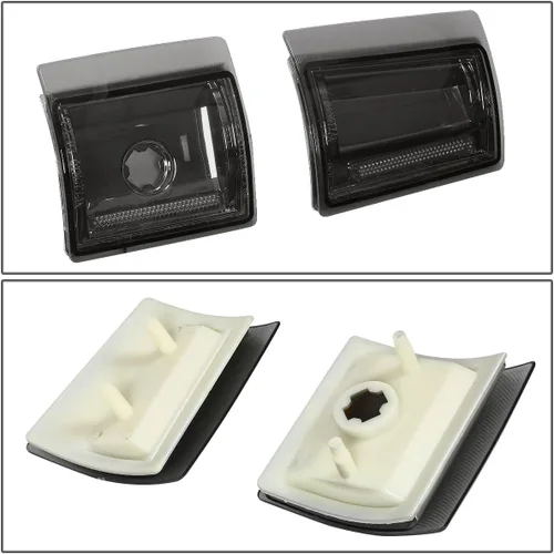 Miniatura 4 de DNA Motoring Conjunto de faros delanteros (lado del conductor y del pasajero), Compatible con 92-99 Chevy GMC C/K 1500 2500 Suburban Yukon