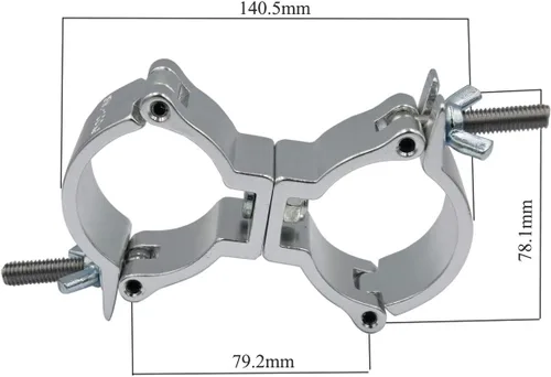 Miniatura 2 de Abrazadera para luz de escenario, abrazadera de armadura O, carga de 10kg/75kg/100kg, resistente, gancho de montaje para iluminación DJ, aleación
