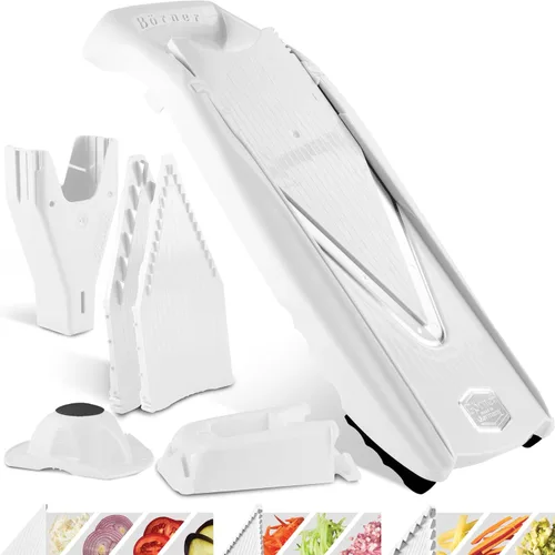 Miniatura 23 de Börner V5 PowerLine - Juego profesional de cortadores de verduras (7 piezas) • Cortador de verduras (cepilladora en V) para frutas y verduras +