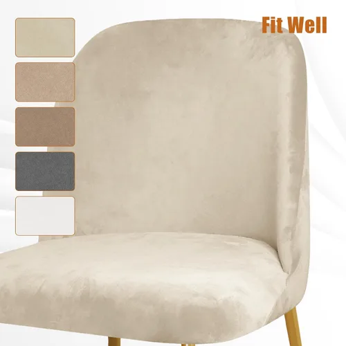 Miniatura 8 de Gollense Fundas de silla con respaldo curvado para comedor, fundas modernas de mediados de siglo, protector de asiento de silla semicírculo