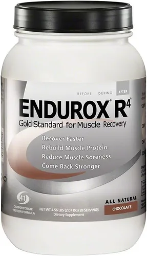 Suplemento Endurox R4 de Pacific Health, peso neto 4.56 libras, 28 dosis, 28 Serving R4 Canister, 1, 1