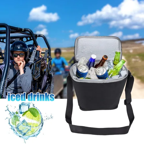 Miniatura 7 de Para Defender Center Underseat Storage Bin+Portable Ice Chest Cooler,Compatible con Can Am Defender/Defender Max 2016+Reemplazar OEM #715003446