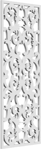 Miniatura 117 de Meadville Paneles decorativos de pared de madera con calado, 9 3/8 pulgadas de ancho x 24 3/8 pulgadas de alto x 1/4 de alto, aliso